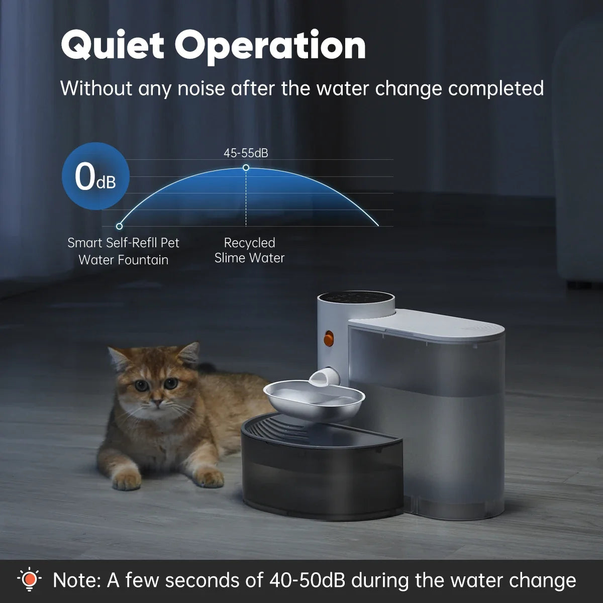 PureFlow™ 3L Stainless Steel Pet Water Fountain | Rechargeable Automatic Cat Dog Water Dispenser Quiet Filtration System