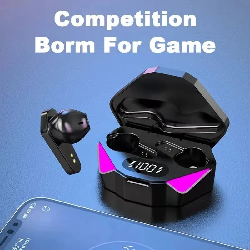 Wireless Bluetooth 5.3 Gaming Earbuds – LED Display & Noise Cancelling Mic