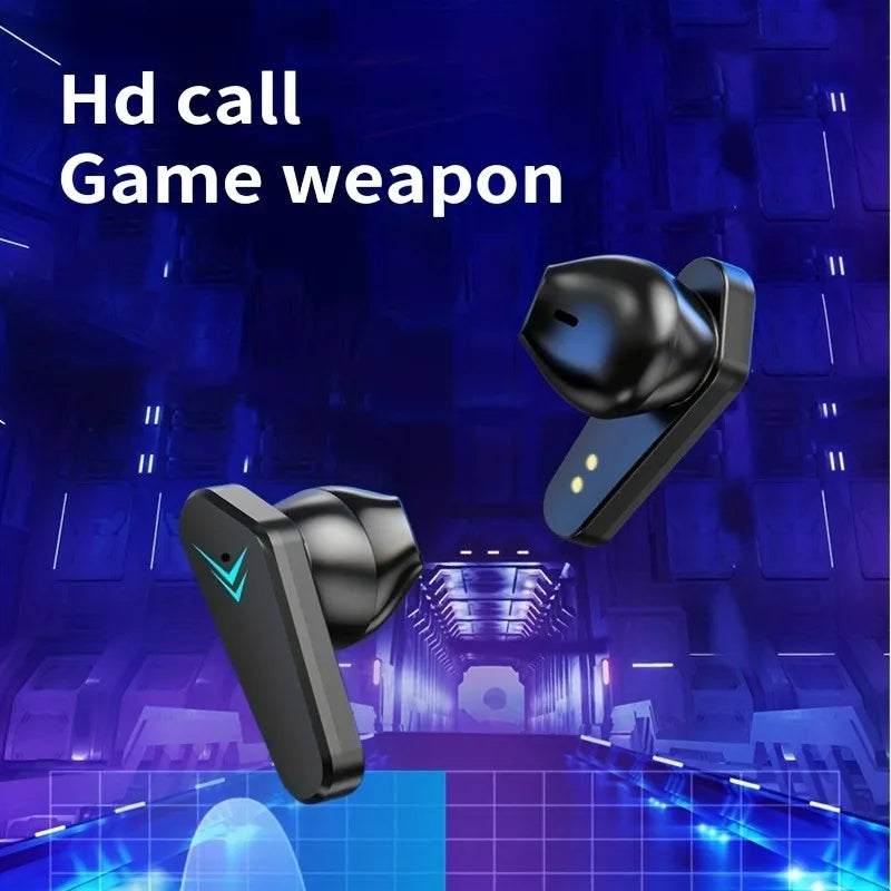 Wireless Bluetooth 5.3 Gaming Earbuds – LED Display & Noise Cancelling Mic