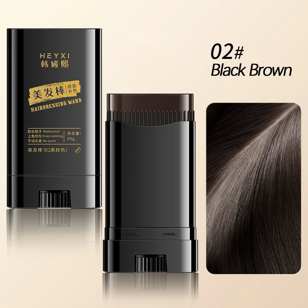 Hair Color Stick For Men & Women Quickly Covers Gray White Hair